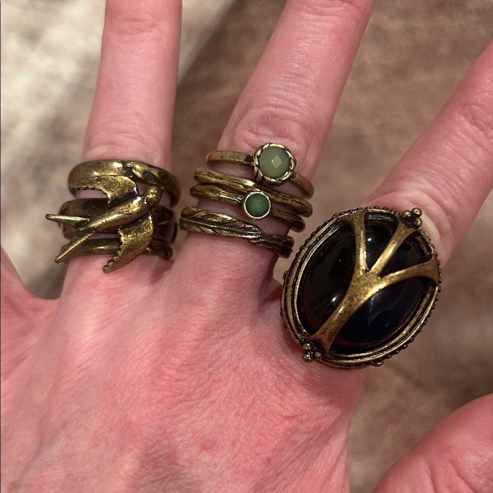Lucky Brand Statement Ring Set